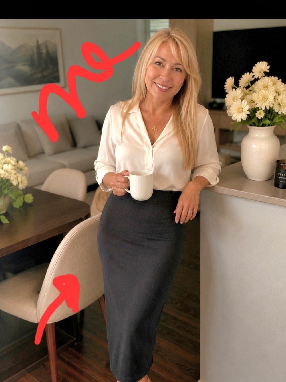 Classic Black High-Waist Pencil Skirt — Timeless Office Essential